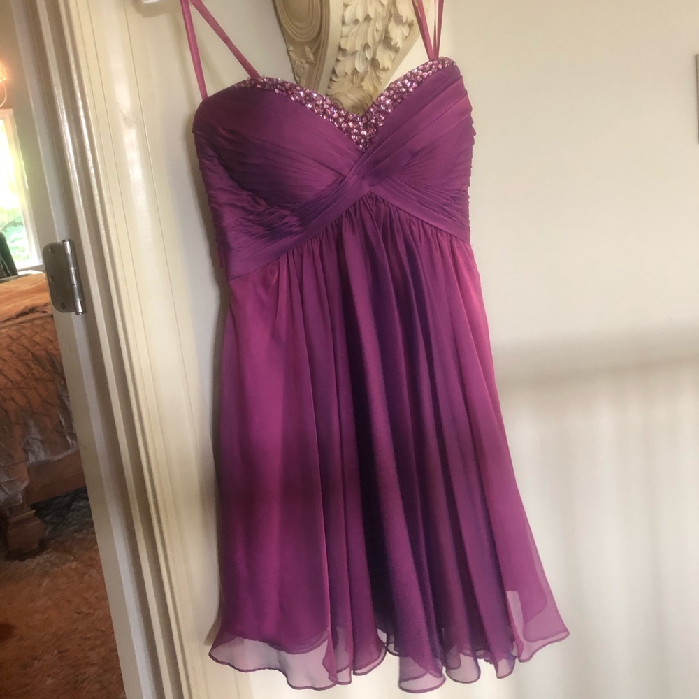Purple homecoming dress